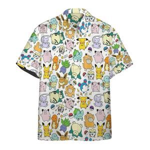 Tide Bear - Pokemon Mini Characters Hawaiian Shirt